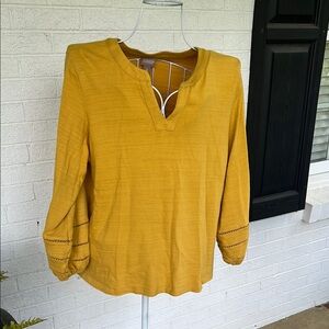 Mustard Yellow Women's Top